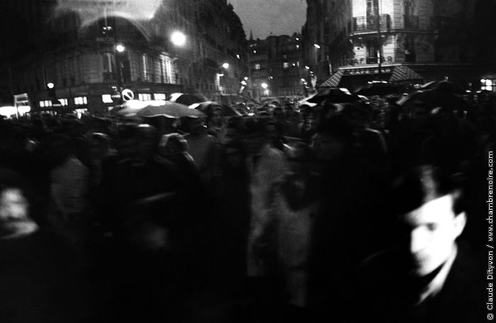 Manifestation boulevard Saint-Michel
