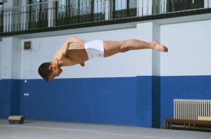 Entraînement des futurs gymnastes olympiques chinois